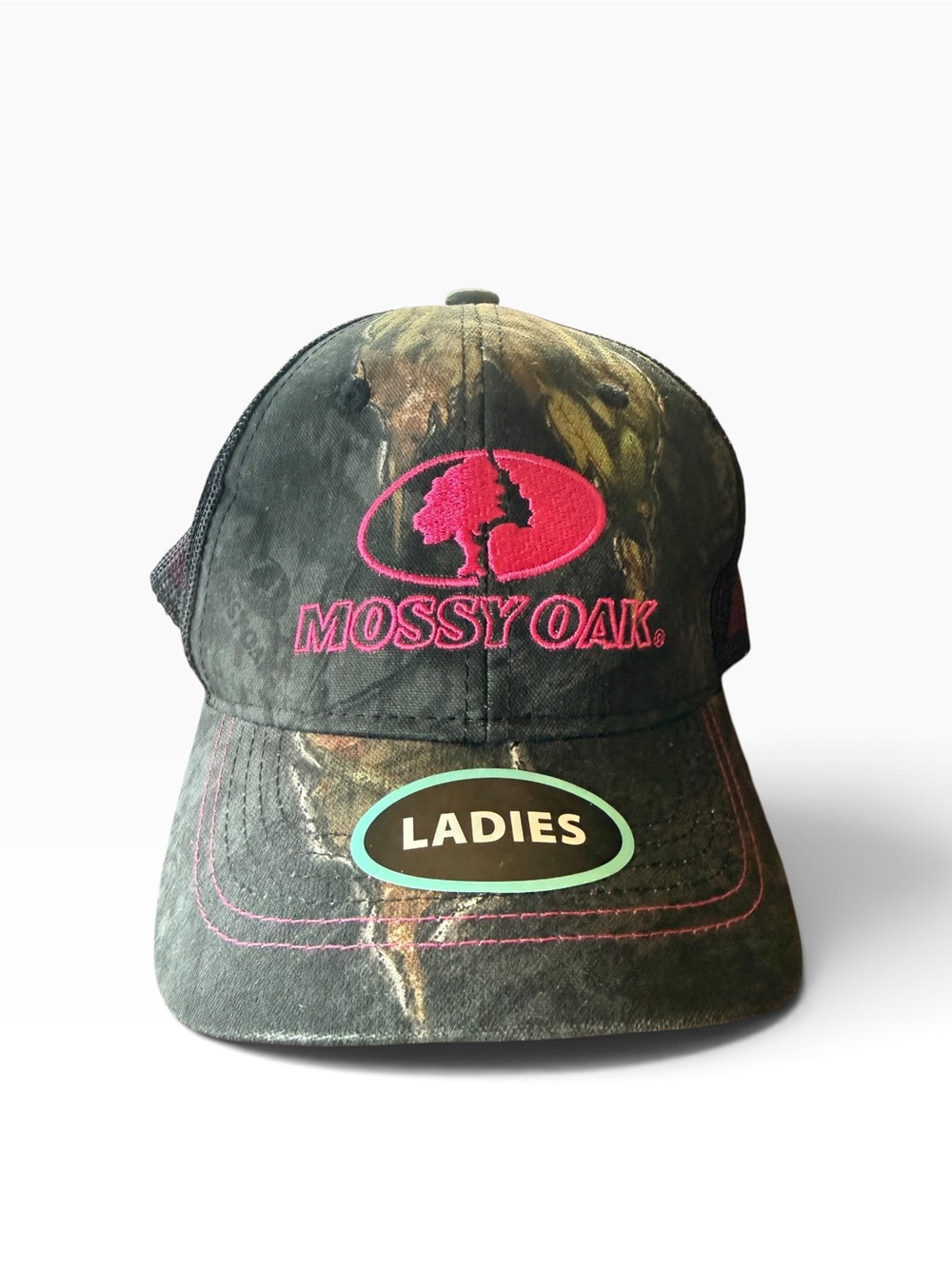 Mossy Oak Pink/Camo Ladies Adjustable Baseball Hat BRAND NEW